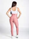 Elite Legging with Scrunch- Pink Rose