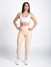 Elite Legging with Scrunch- Cream