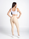 Elite Legging with Scrunch- Cream