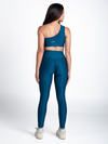 Monogram Legging with Scrunch-Aqua