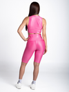 Vibes High Waist Biker-Pink