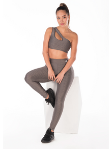  Waves Legging With Scrunch-Gray