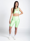 Vibes High Waist Biker-Neon Green