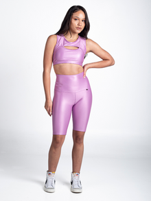  Vibes High Waist Biker-Lilac