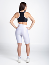 Vibes Front Cut Sport Bra- Black & White