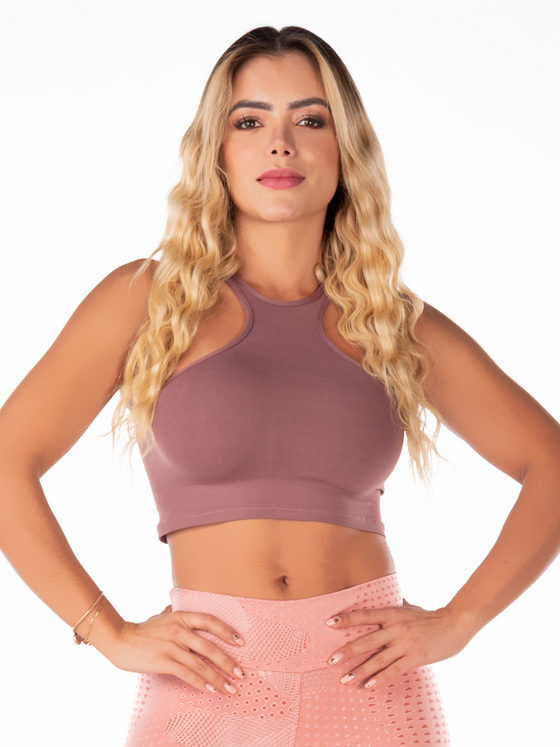 Basic Crop Top Bahia - Grape