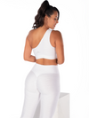 Waves Legging With Scrunch-White