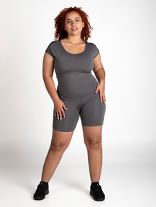  Victoria Bodysuit short-Gray