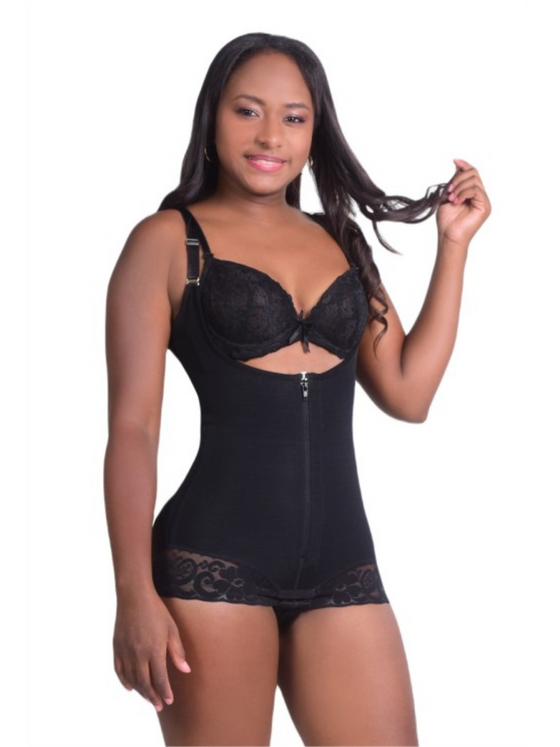 Faja Body panty with straps 803-Black