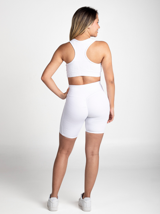 Venice Short Pocket & Scrunch - White