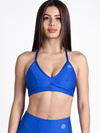 Monogram Bikini-Cup Top- Blue