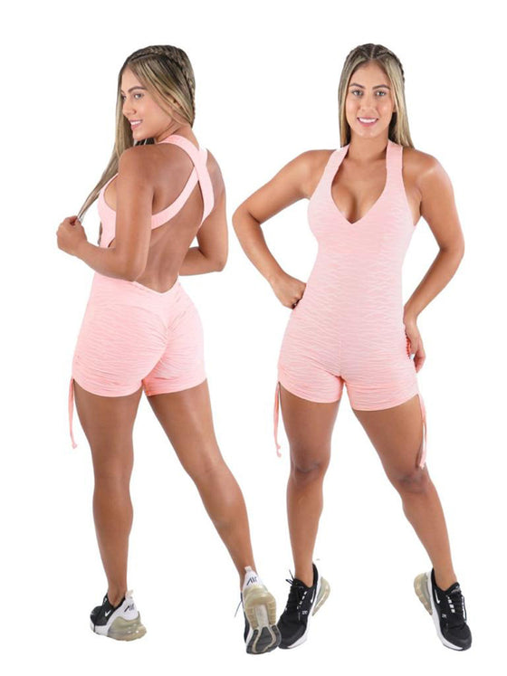 Silvia Bodysuit with Scrunch - Baby pink