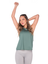 Tank Top Long Cover-Up-Green