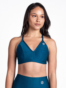  Monogram Bikini-Cup Top-Aqua