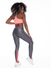 Legging Metallic Mid Waist- Gray