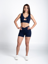 Coco Twist Top- Navy Blue