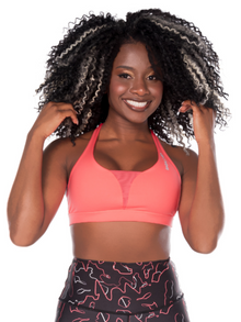  Sport Bra Energy Racerback With Mesh - Fucsia