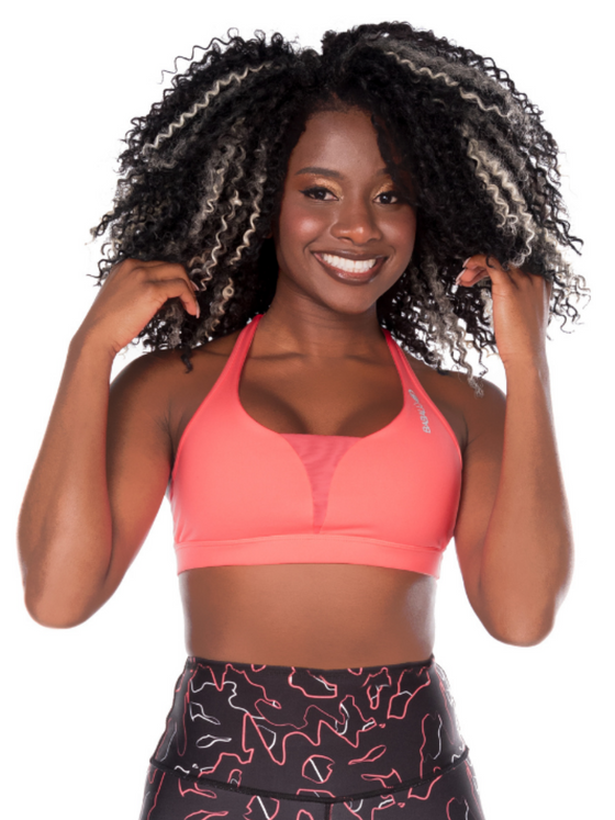 Sport Bra Energy Racerback With Mesh - Fucsia