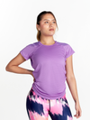 Sport T-Shirt with Mesh - Purple