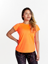 Sport T-Shirt with Mesh - Neon Orange