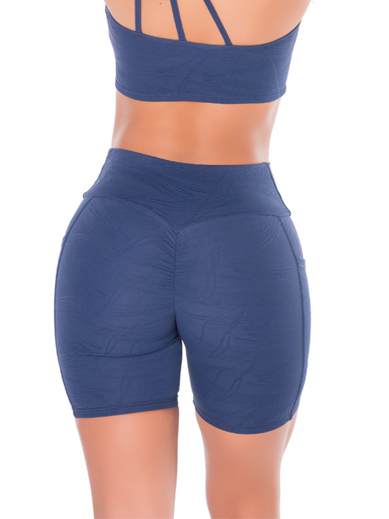 Venice Short Pocket & Scrunch - Dark Blue