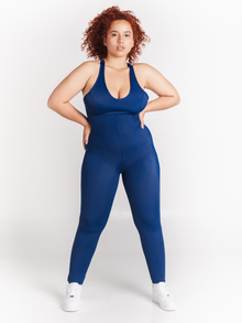  Cleo Bodysuit Long-Navy Blue