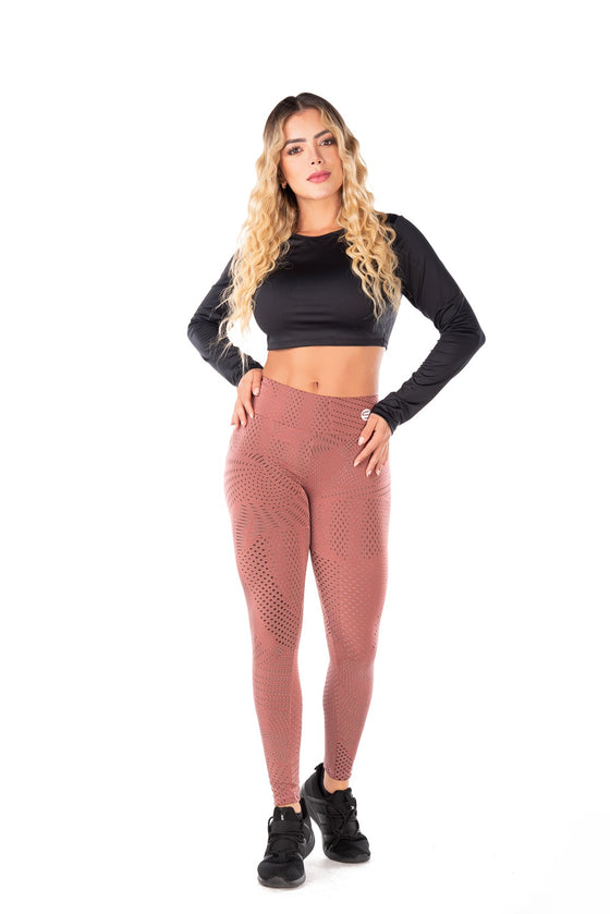 Electra Legging with Scrunch-Wine