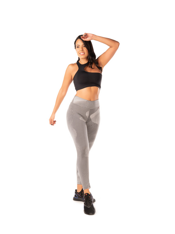 Electra Legging with Scrunch- Gray