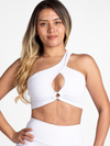 Venice One Shoulder Top - White