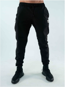  Men's Casual Jogger- Black