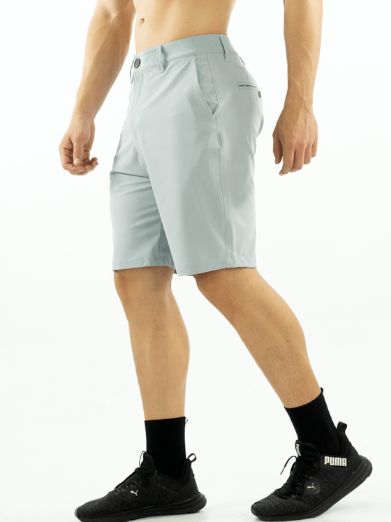 Men's Dress Shorts-Gray