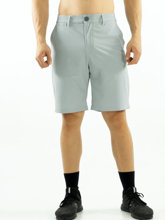 Men's Dress Shorts-Gray