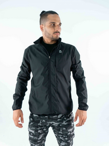  Men's Windbreaker Jacket- Black