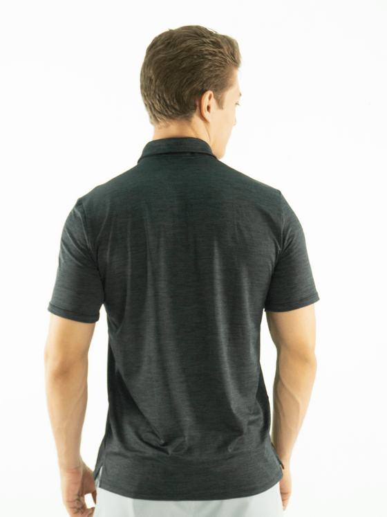 Men's Polo T-shirt- Black