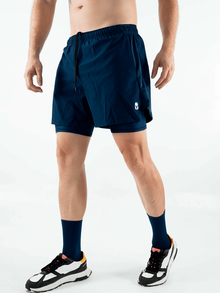  Men's Running Shorts- Dark Blue