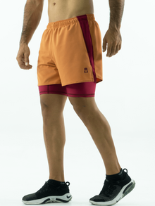  Men's Running Shorts- Terracota