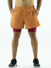 Men's Running Shorts- Terracota