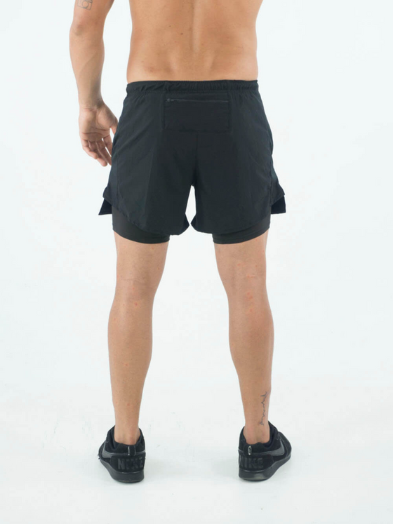 Men's Running Shorts-Black