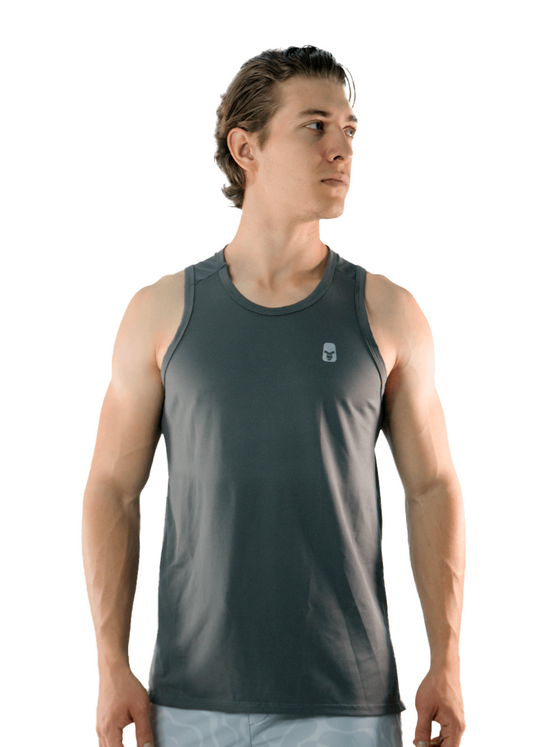 Men's -Sleeveless Mesh top- Gray