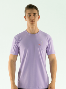  Men's Cotton T-Shirt- Lilac