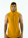 Men's Hoodie Sleeveless Tank -  Mustard