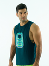 Men's Sleeveless Tank top- Green