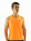 Men's -Sleeveless Mesh top- Orange