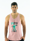 Men's Cotton Muscle Shirt-Pink