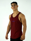 Men's Cotton Muscle Shirt-Wine