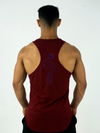 Men's Cotton Muscle Shirt-Wine