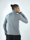 Men's Long Sleeve with zipper-Gray