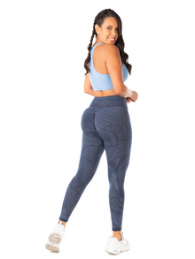  Electra Legging with Scrunch- Dark Blue