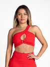 Venice One Shoulder Top - Red