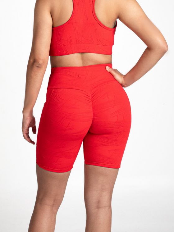 Venice Short Pocket & Scrunch - Red